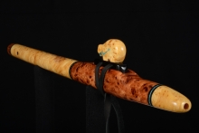 Yellow Cedar Burl Native American Flute, Minor, Mid G-4, #F36H